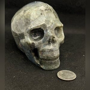 Large Labradorite Skull Carving Crystal 1.14lb